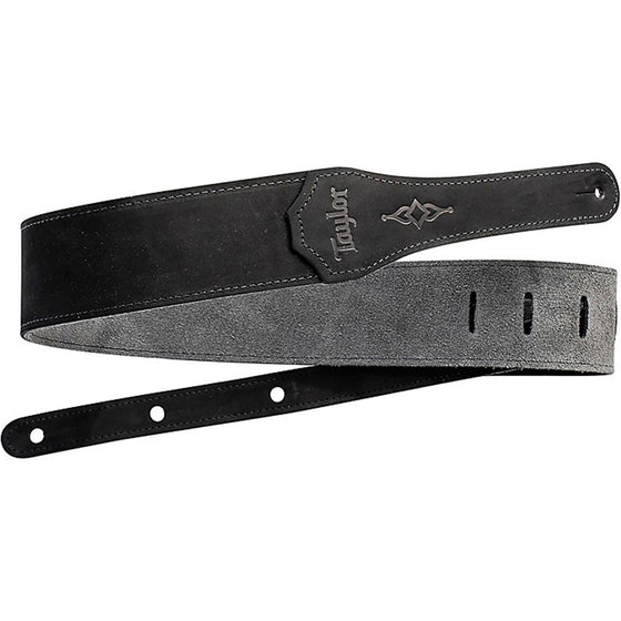 Taylor 410425 2.5" Sanded Suede Guitar Strap, Black