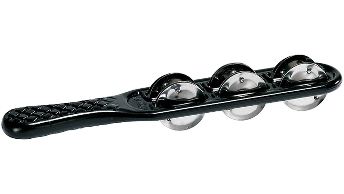 MEINL PERCUSSN HJS1BK Headliner Jingle Stick, Black, Stainless Steel Jingles - Ray's Midbell Music