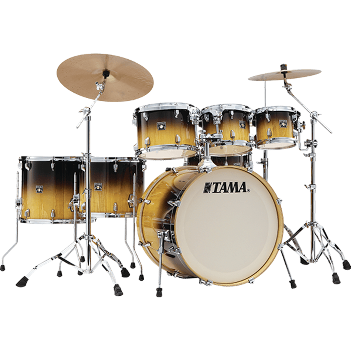 TAMA CL52KSPGLP 5 Piece Superstar Classic Exotic Shell Pack (Gloss Lacebark Pine Fade)