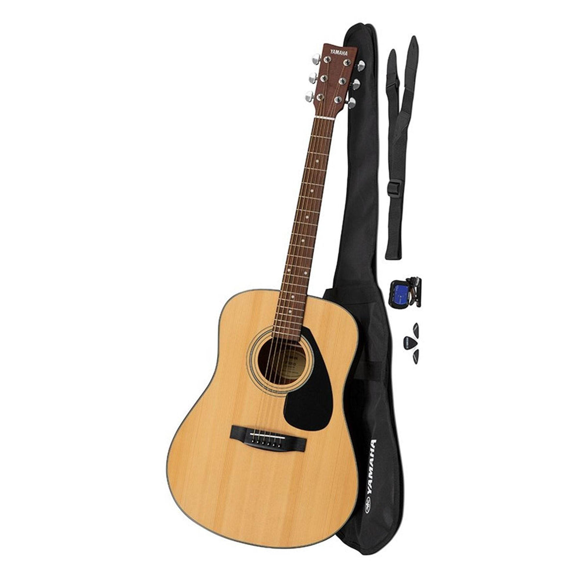 YAMAHA GIGMAKERDLX Gigmaker Dreadnought Acoustic Guitar Starter Pack (Natural) - Ray's Midbell Music