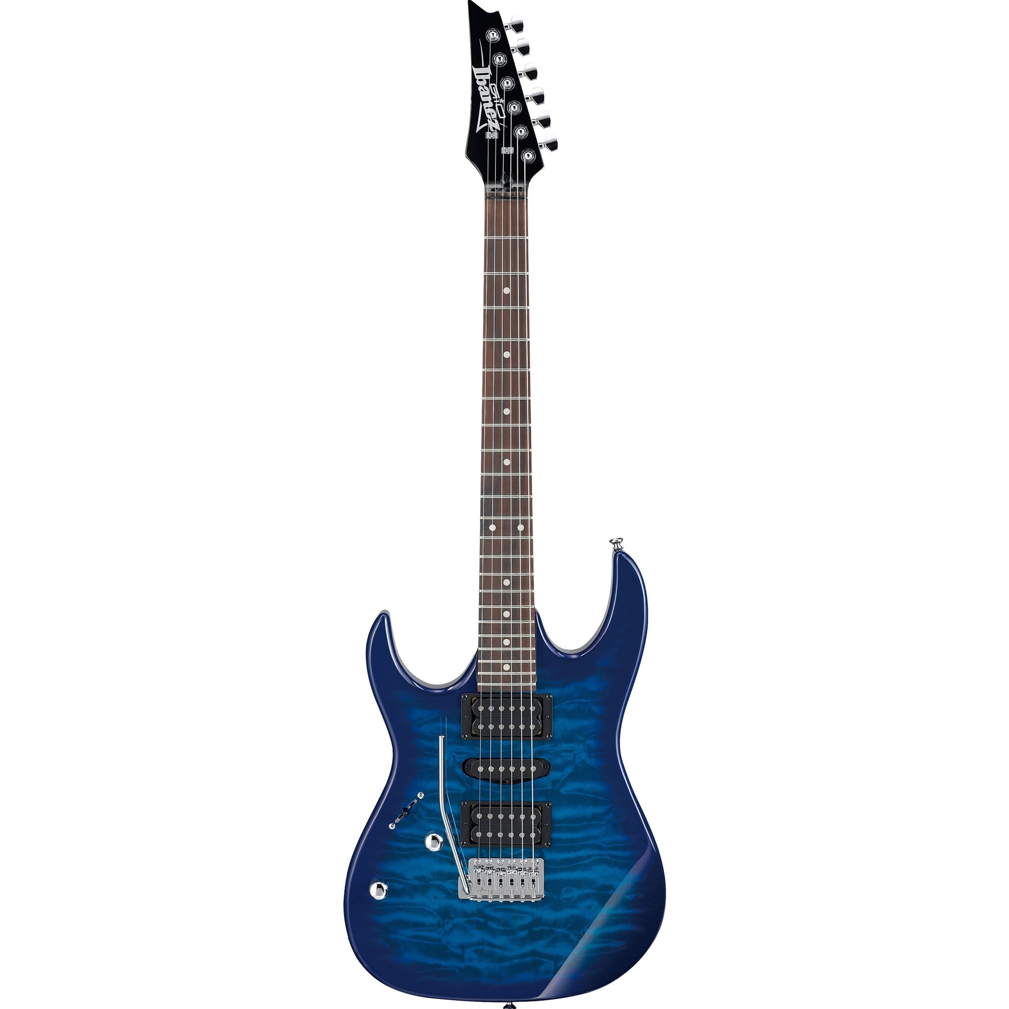 Ibanez GRGA120QATBB Gio Series Double Cutaway Electric Guitar (Blue Quilt)